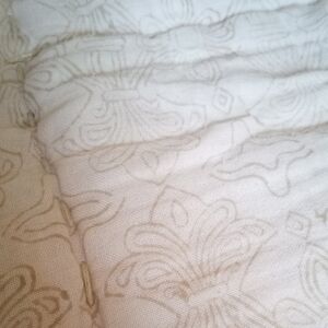 Elegant Indaba Cream Patterned Quilt